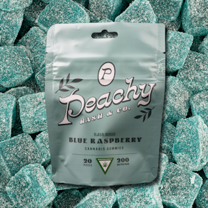PEACHY - Blue Raspberry Live Rosin Gummies | 200mg