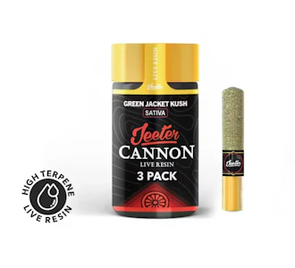 Jeeter - Jeeter - Green Jacket Kush Infused Cannon 3pk 1.5g
