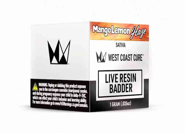 West Coast Cure - West Coast Cure - Mango Lemon Haze Live Resin Badder 1g Main Image