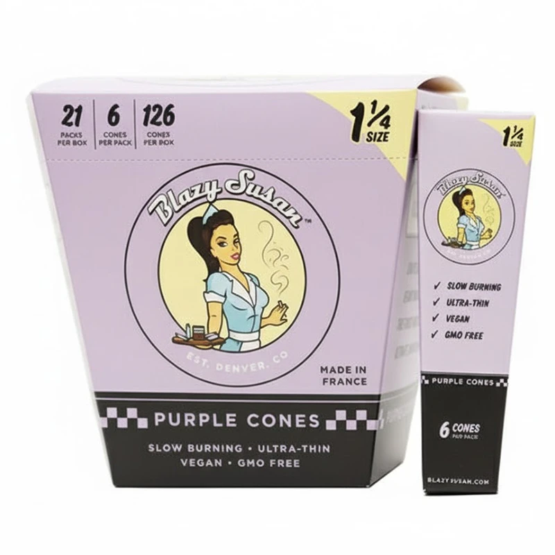 Blazy Susan - Blazy Susan Purple Paper Cones 1 1/4 (6) Main Image