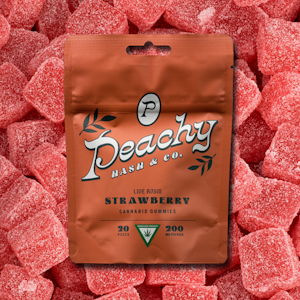 PEACHY - Strawberry Live Rosin Gummies | 200mg