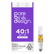 CARE BY DESIGN - Cartridge - 40:1 - CBD:THC - Lower Full Spectrum - 1G