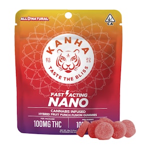 KANHA - [KANHA] Nano Gummies - 100mg - Fruit Punch Fusion (H)