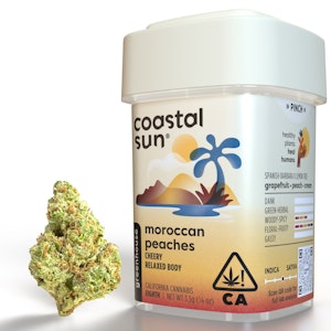 COASTAL SUN - Coastal Sun Greenhouse Moroccan Peaches 3.5g Flower