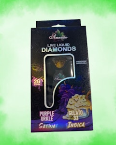 AMNESIA - Amnesia- Purple Urkel X Gelato 33- 2g Liquid Diamond Switch AIO - 85.32%-THC
