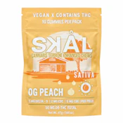 SKAL Sativa OG Peach Chews 5MG THC 2MG CBC 5MG CBG