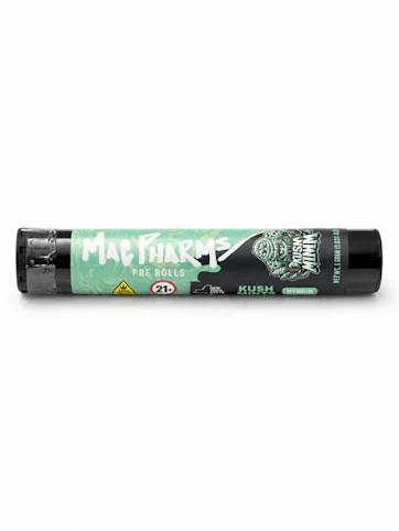 Mac Pharms - Kush Mintz -Hybrid- 27.23% THC | 1g (Pre-Roll) | Mac Pharms    -T6 Front