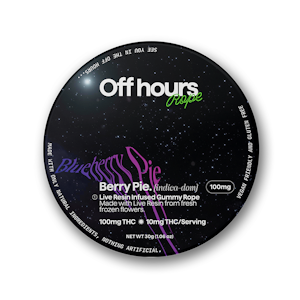 OFF HOURS - OFFHOURS - Berry Pie - Live Resin Rope - 100mg