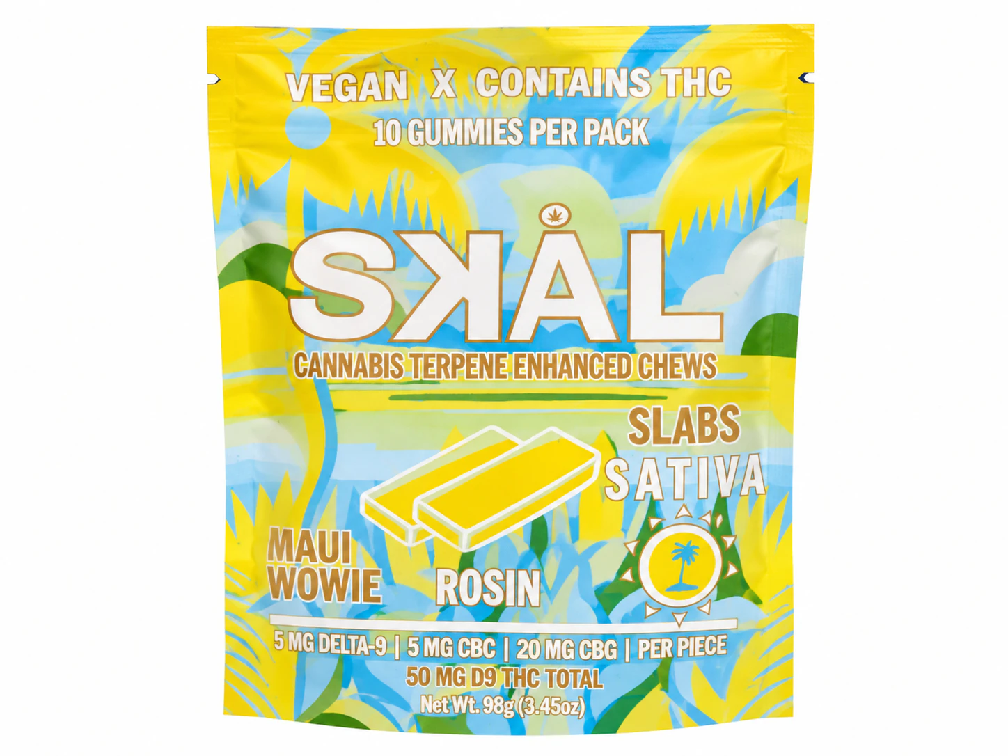 SKAL - SKAL Sativa Maui Wowie Rosin Slabs 5MG THC 20MG CBG Main Image