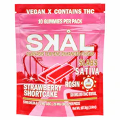 SKAL Sativa Strawberry Shortcake Rosin Slabs 5MG THC 20MG CBG