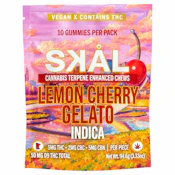 SKAL Indica Lemon Cherry Gelato Chews 5MG THC 2MG CBC 5MG CBN