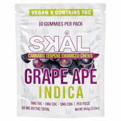 SKAL Indica Grape Ape Chews 5MG THC 2MG CBC 5MG CBN