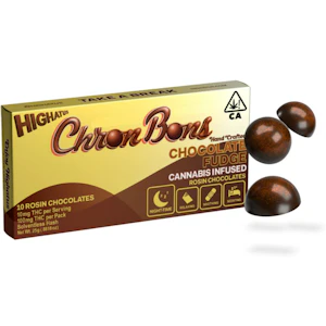 HIGHATUS - Highatus - Indica - Chron Bons Chocolate Fudge - Rosin Chocolates - (100mg)