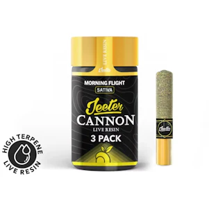 JEETER - Jeeter - Pre Roll Pack - Infused Resin Cannons - Sativa - Lemon Dosi - (1.5g total) 3 Pack