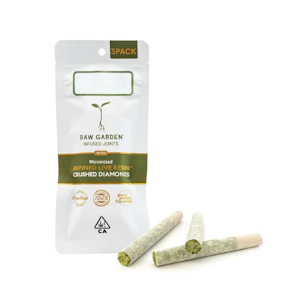 Raw Garden - 1.75g Raw Garden RLR™ Crushed Diamonds Infused (3) 0.5g Joints - Key Lime Cookies 39%