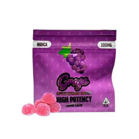 100mg MAS Gummies - Grape 5x20mg - Cannabis Delivery Sacr