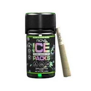ROVE - 2.5g ROVE Ice Packs Rosin, Diamond, Hash Infused 5pk Prerolls - Apple Fritter 38-40%