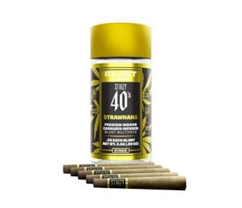 STIIIZY - 2.5g STIIIZY 40's Infused Mini Blunts (5) 0.5g - Strawnana 37%