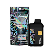 1g Gramlin Indoor Live Rosin All-In-One Vape - Pink Pounce 75%