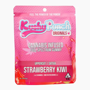 KUSHY PUNCH - Kushy Punch - Sativa - Uppercut - Strawberry Kiwi - (100mg)