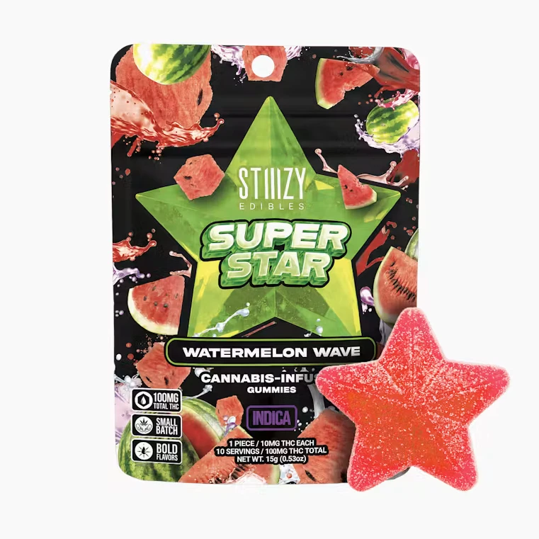 STIIIZY - Stiiizy - Edibles - Indica - Watermelon Wave Gummies Star - 1pk - (100mg) Main Image