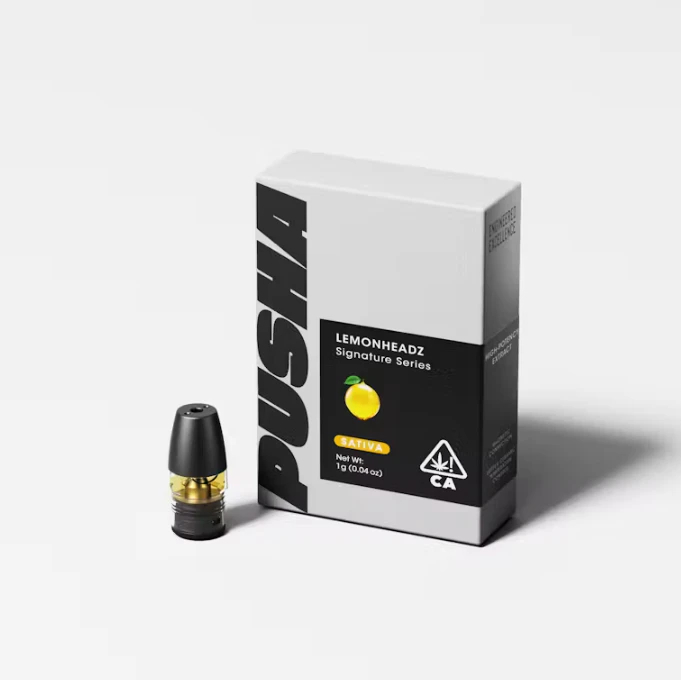 Pusha - Pusha -  Signature Pods - Sativa - Lemon Headz - (1g) Main Image