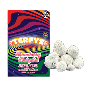 Terpys - Strawberry Daiquiri | Terpene Infused & Coated in Diamonds & Crumble | 3.5g