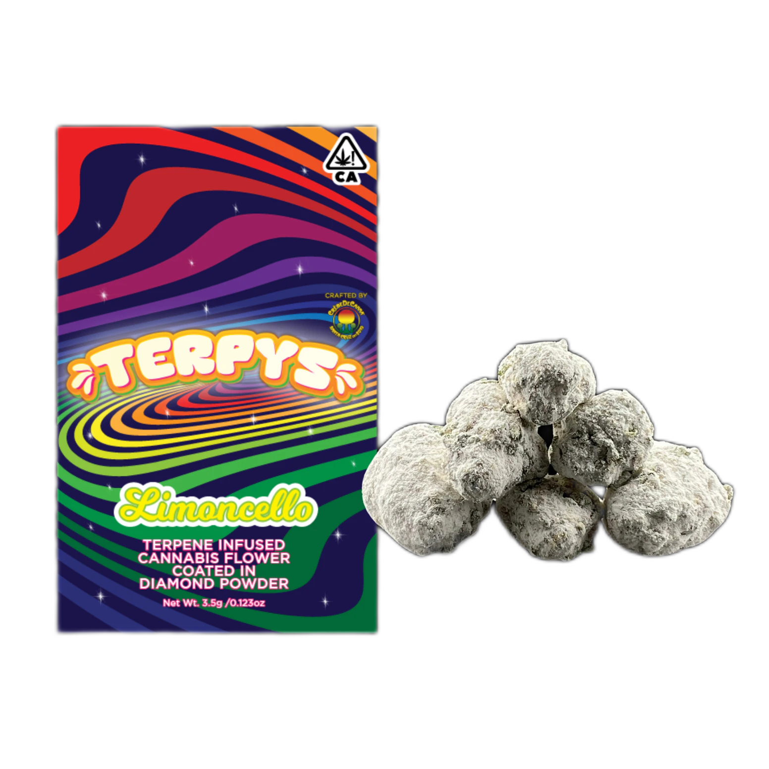Terpys - Limoncello | Terpene Infused & Coated in Diamonds & Crumble | 3.5g Main Image