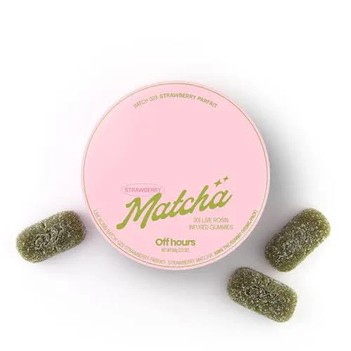 Off Hours - X| Off Hours | Strawberry Matcha | Live Rosin | Gummies Main Image