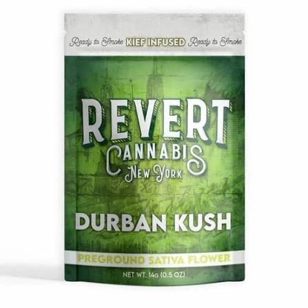 Revert - X| Revert | Durban Kush | Kief Infused Ground Flower | 14g Main Image