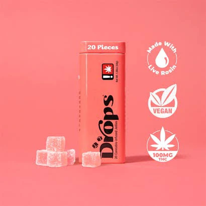Drops - X| DROPS | Watermelon | River Float | THC 100mg | 20pc Main Image