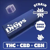 X| Drops | Black Currant | Nightshade | THC 100mg | CBD 100mg | CBN 100mg | 20pc