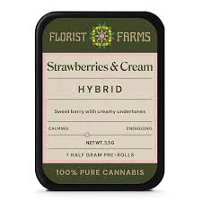 Florist Farms - X| Florist Farms | Strawberries & Cream | Prerolls | 7pk | .5g Main Image