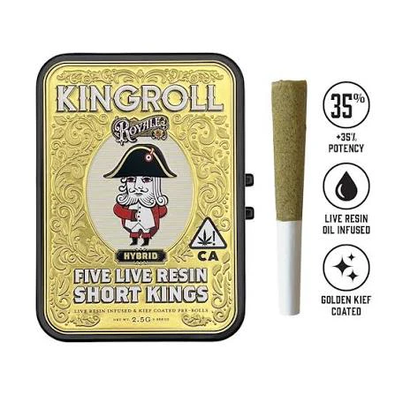 Kingroll - [Kingroll] Royal Pre-Roll 5 Pack - 2.5g - Fog Lights (H) Main Image