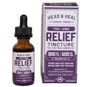 X| Head & Heal | Relief Blend | Tincture | THC CBD | 1oz
