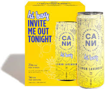 CANN - CANN | LEMON LAVENDER 1:2 THC/CBD - 4PK | BEVERAGE | 12OZ