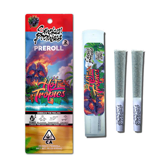 Smoken Promises -  SMOKEN PROMISES -  Hot Tropics - 2PK - Preroll - 0.5G Main Image
