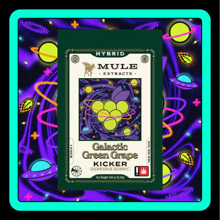 Mule Extracts - Mule | Galactic Grape | 100mg Hybrid THC Gummy Main Image