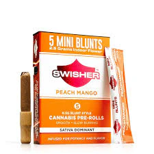 Swisher - Peach Mango (0.5g x 5pk Infused Mini Blunts) Main Image