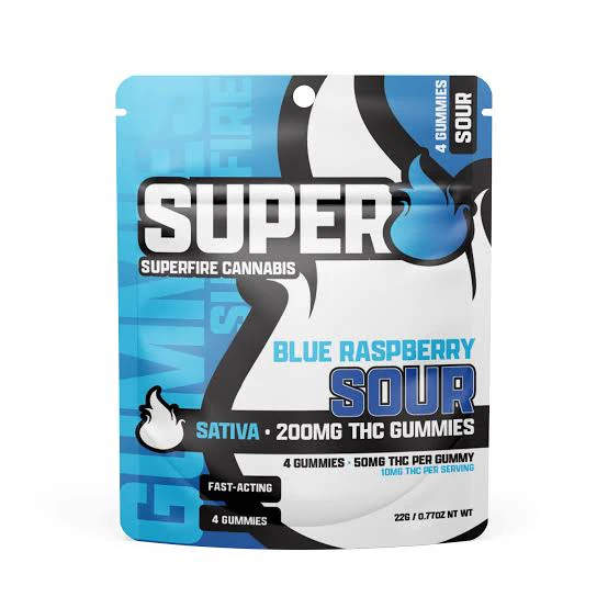 SUPERFIRE - Sour Blue Raspberry 200mg Adult-Use Main Image