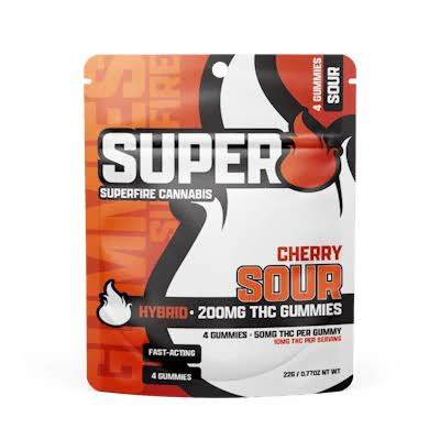 SUPERFIRE - Sour Cherry 200mg Adult-Use Main Image