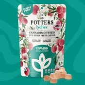 Potters - 10ct. 100mg THC Fruit Chews - Lychee (Unwind)