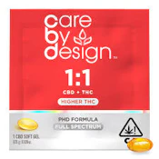 [Care By Design] Soft Gel Single - 1:1 (CBD:THC)