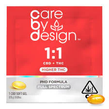 Care By Design - [Care By Design] Soft Gel Single - 1:1 (CBD:THC) Main Image