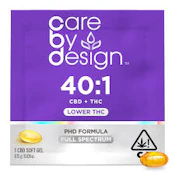 [Care By Design] Soft Gel Single - 40:1 (CBD:THC)