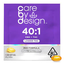 Care By Design - [Care By Design] Soft Gel Single - 40:1 (CBD:THC) Main Image