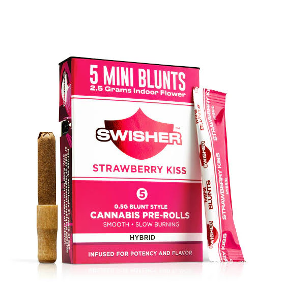 Swisher - Strawberry Kiss (0.5g x 5pk Infused Mini Blunts) Main Image