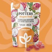 Potters - 10ct. 100mg THC Fruit Chews - Dragon Fruit (Energize)