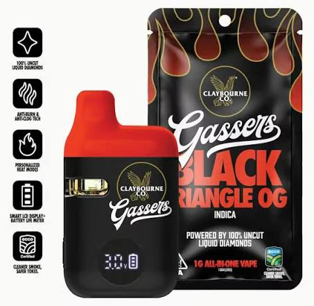 Claybourne Co. - [Claybourne] Liquid Diamonds AIO - 1g - Black Triangle OG (I) Main Image