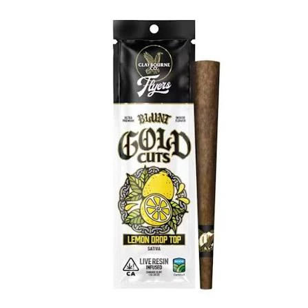 Claybourne Co. - [Claybourne Co.] Live Resin Infused Gold Cuts Blunt - 1.5g - Lemon Drop Top (S) Main Image